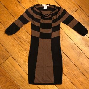 Max Studio CS Colorblock Sweater Dress